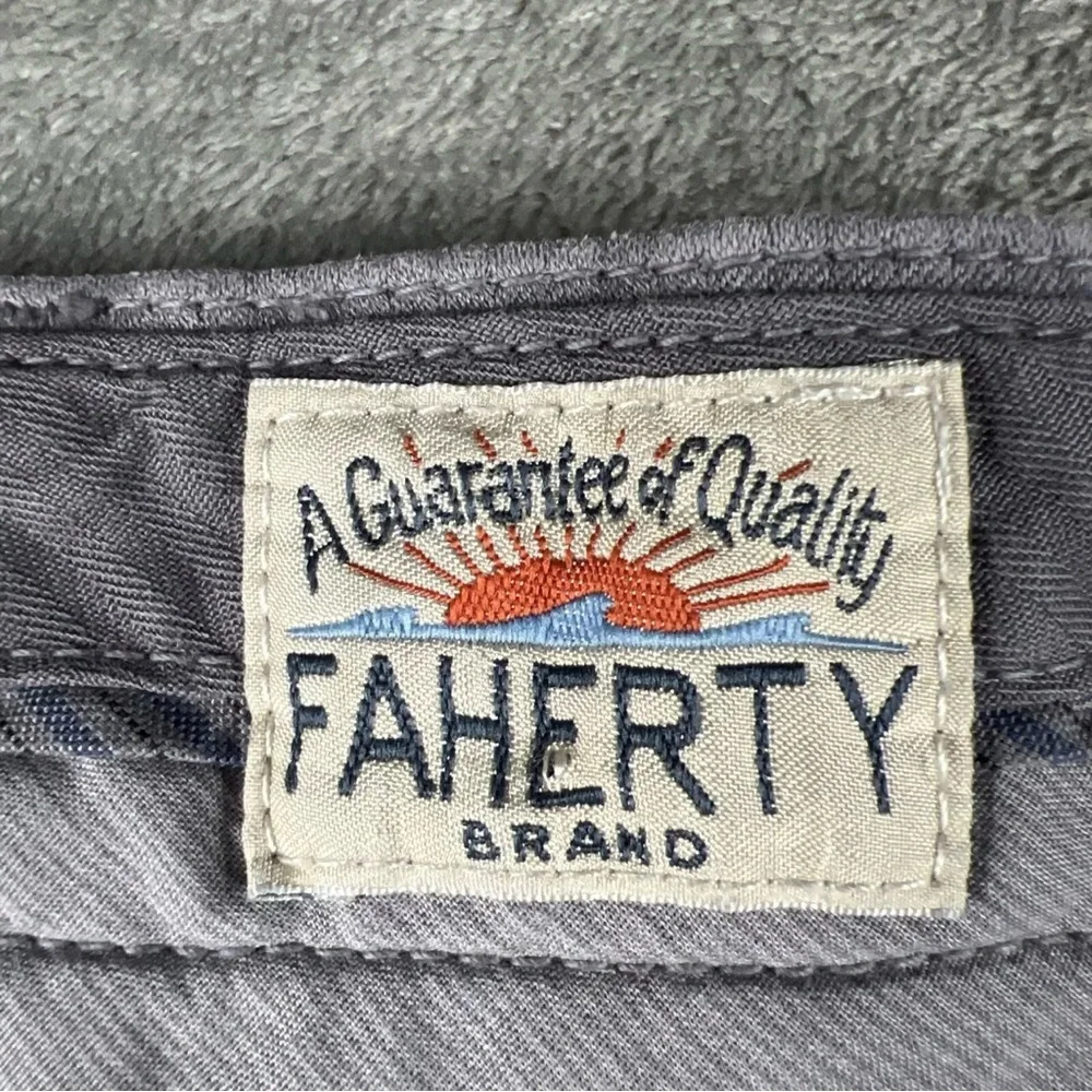 Faherty Shorts Mens 40 Gray Stretch Chino Performance 9